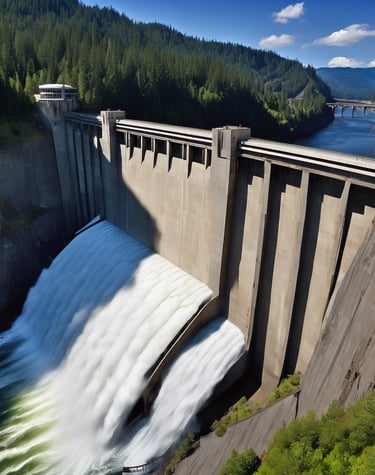 a car driving down a highway next to a bunch of windmills