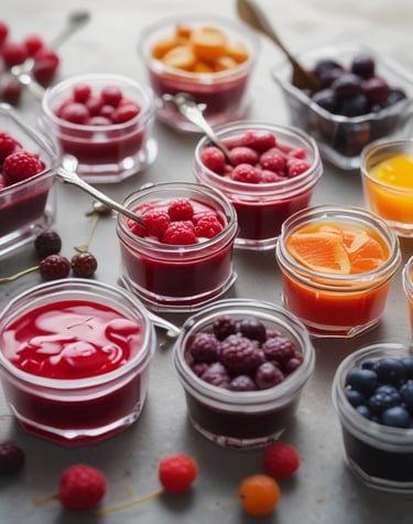 A person holding a turquoise plate with a serving of pasta topped with pesto sauce, cherry tomatoes, and grated cheese. The person is wearing a purple shirt, and the dish appears freshly prepared with a sprinkle of herbs.