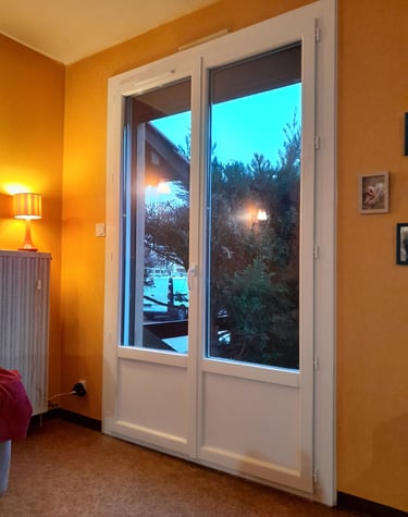 Pose en rénovation Porte Fenêtre PVC - Millau