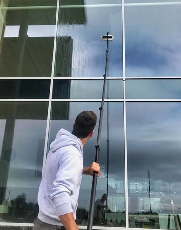 Glazenwasser Meppel - Telescopische bewassing