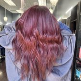 red wavy hair