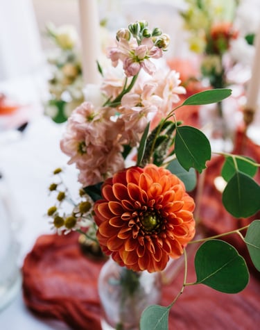 bouquet bud vase terracotta