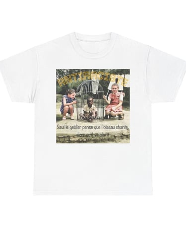 T-shirt antiraciste oiseau se plaint