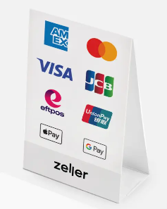 Cards accepted via Zeller