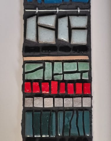 Détail d'une mosaique faite main