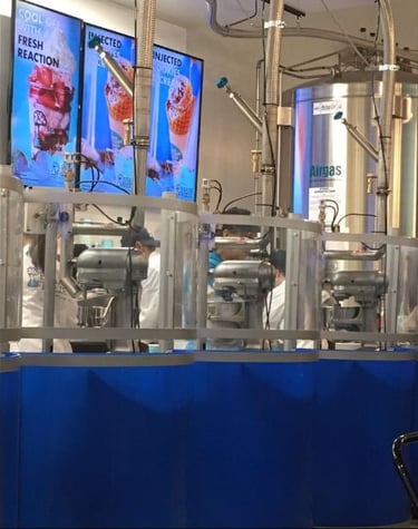 Liquid Nitrogen ice cream equipment