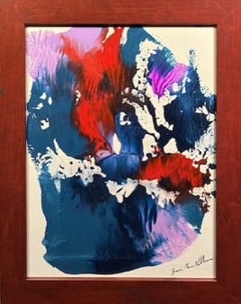 Ghost - acrylic poured paint