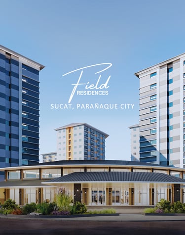 a building with a large building in the background