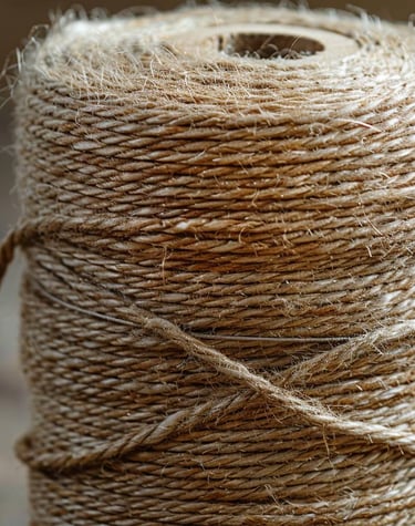 bobine de fil de jute