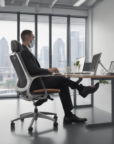 Close-up of a gaming chair with adjustable lumbar support and vibrant colors in a dedicated gaming room.