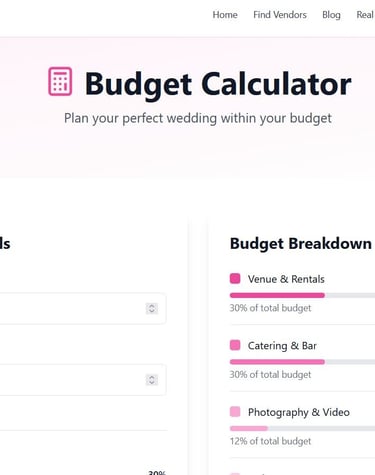 a budget - conscious budget - conscious wedding calculator calculator calcula