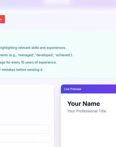 a website page with a purple and white background