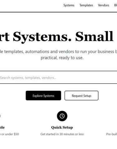 a website page with a small screen showing a small screen with a small screen