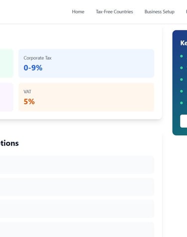 a dashboard dashboard showing keywords about tax free living
