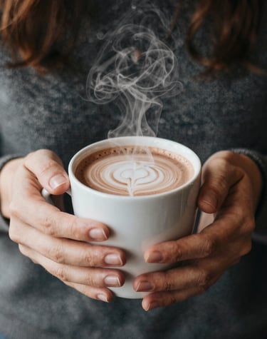 Artisan hands carefully sorting organic cacao beans at a farmers market stall.