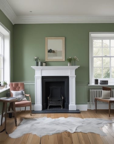 Front view of a typical UK home after a fresh exterior paint and minor repairs.