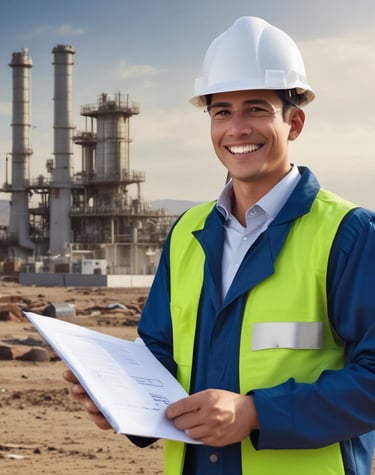 Technicians reviewing energy consumption data on a tablet in a modern office.