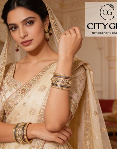 Guaranteed gold plated bangles for Diwali — traditional Indian festive jewellery