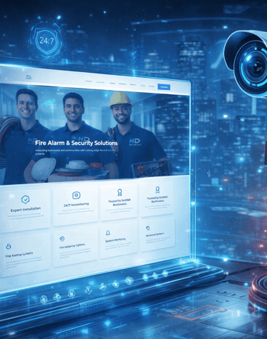 HD Fire & Security - Bespoke Website