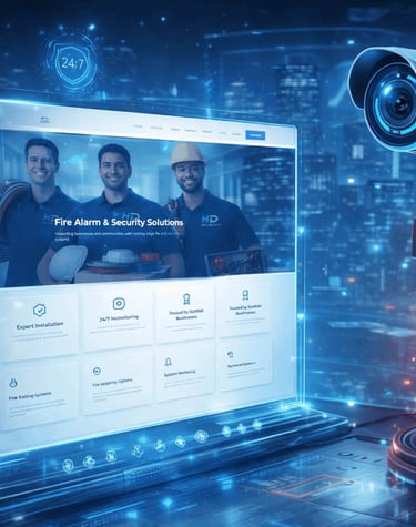 HD Fire & Security - Bespoke Website