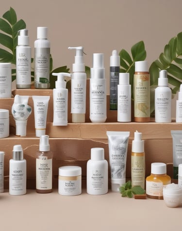 A serene morning scene with a woman enjoying a skincare ritual by a sunlit window.