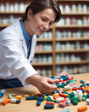 Close-up of premium olive oil bottles with golden labels on a rustic wooden table