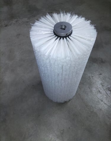 Cepillo cilindrico para limpieza de bloque de construcción