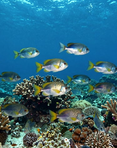 A modern office workspace with multiple screens showing carbon credit transactions.