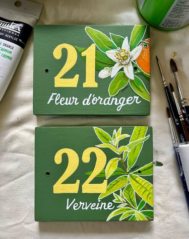 plaque de porte sur mesure pour chambre