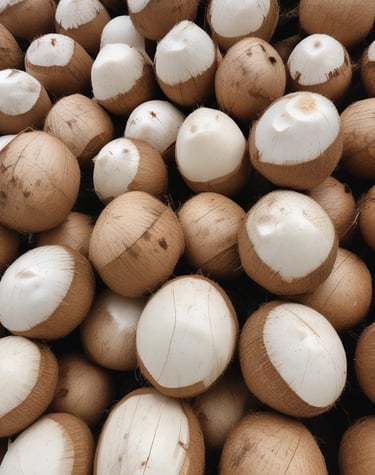 Close-up of ripe mangoes freshly harvested in India.