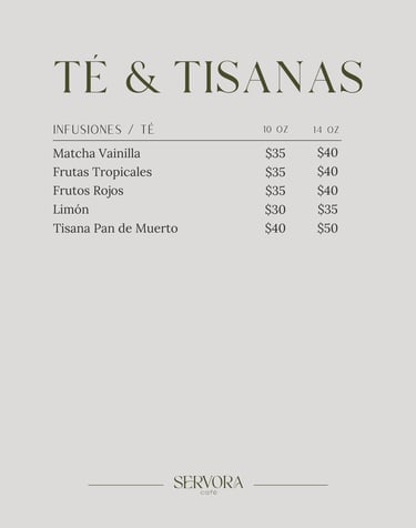 Té y Tisanas