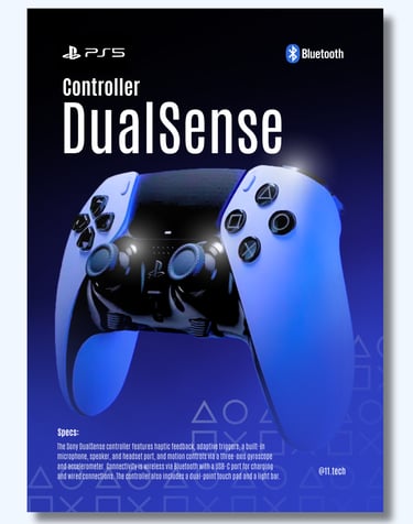 DualSense Controller Flyer Design