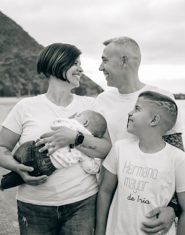 sesión famiiliar en Tenerife