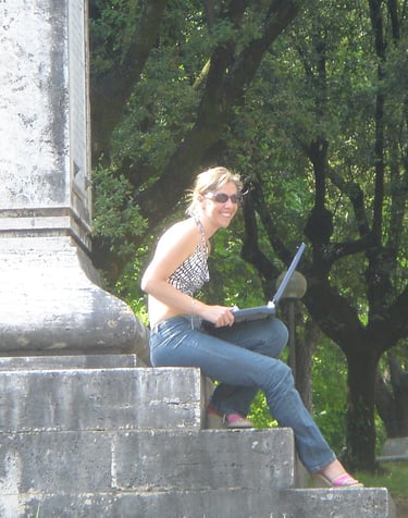 a photo of the young author Emma Hine 