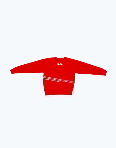 Le sweatshirt amour rouge