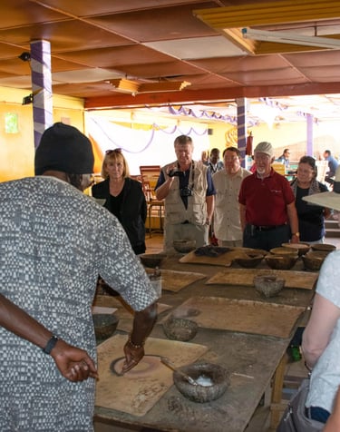 Visite de galerie d'arts à Dakar, au Sénégal