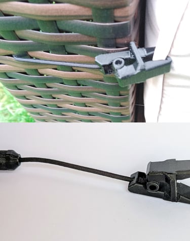 Outdoor Rattan Furniture Cushion Clip