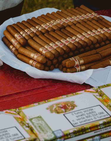 Cigar from Cuba Amigos de Partagas at event curated by Francesco Luxury Travels Villas Weddings