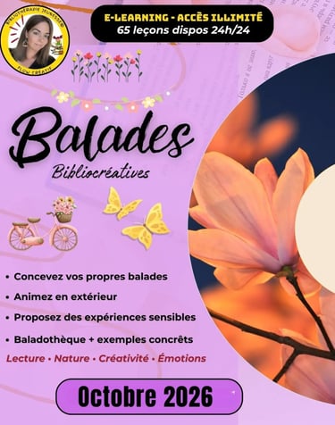 formation balades littéraires bibliothérapie nature