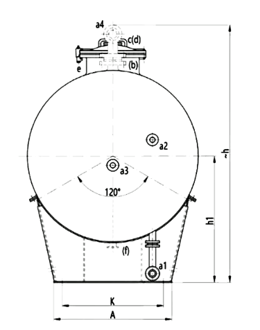 Glass lined storage tanks H side