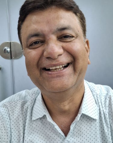 Happy dental patient after clinic visit at Shree Dental Care, Shyamal Ahmedabad