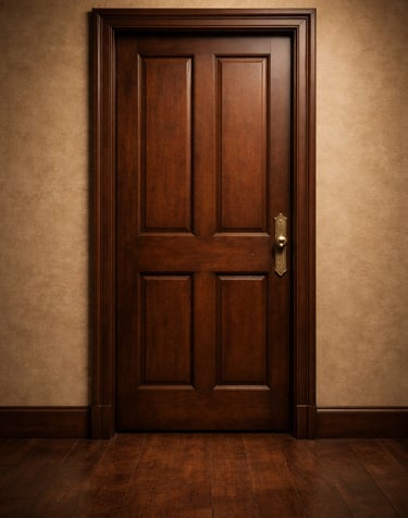 Uma porta fechada simbolizando para quem não é o Método DCM