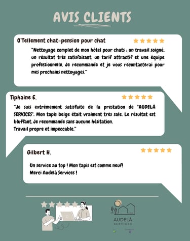 Avis services de nettoyage - Audelà Services