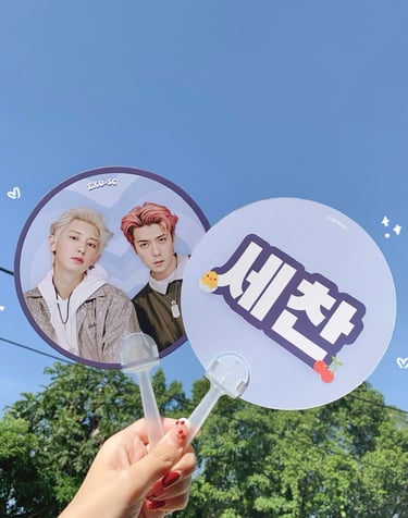 Kpop EXO Custom Handfan Printing