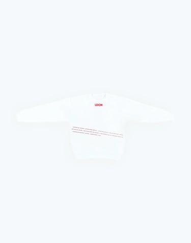 Le sweatshirt amour blanc
