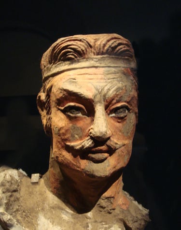 Portrait of a Kushan prince from Khalchayan