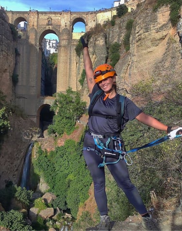 Actividad guiada en la vía ferrata del Tajo de Ronda
