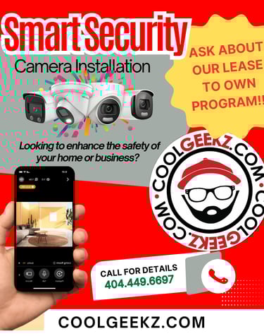 Cool Geekz security camera installation for home and business in Lawrenceville, Ga