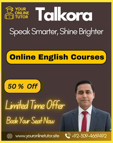 Best English Language Course in Lahore by Talkora