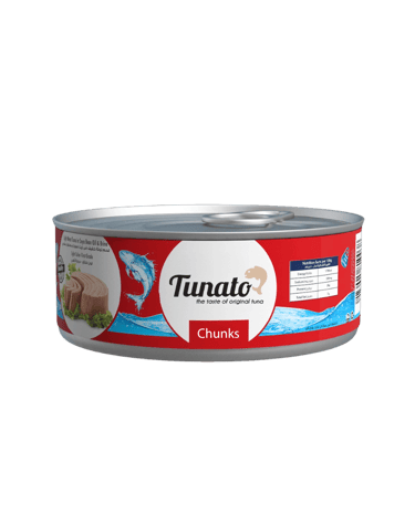 Raya FMCG's Tunato Brand: Tuna Chunks in Soyabean Oil/Sunflower Oil for export and private label.
